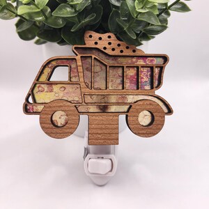 Dump Truck Night Light, Dump Truck Gifts, Wall Plug In Nightlights, Light for Kids Room, Vehicle Room Decor, Construction Gifts for Boys