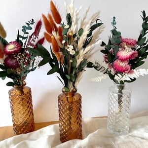 Small Dried Flower Bouquet/ Dried Flower Vase Arrangement/ Small Vase Flower Arrangement/ Wedding Vase Centrepiece /