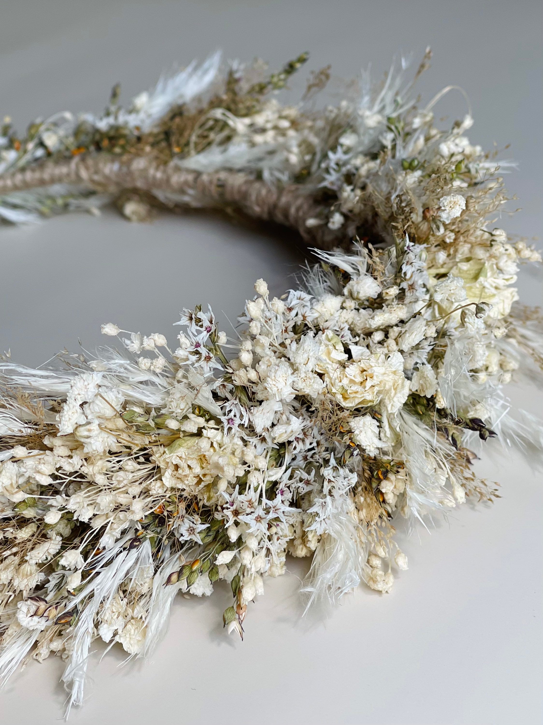 Everlasting Dried Flower Crown Boho Dried Flower Crown Etsy UK