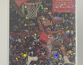 Michael Jordan Memories of Michael Beckett Magazine Reprint Refractor Card - Blank Back