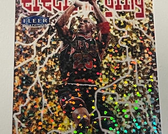 1998-99 Fleer Tradition Michael Jordan Electrifying Reprint Card