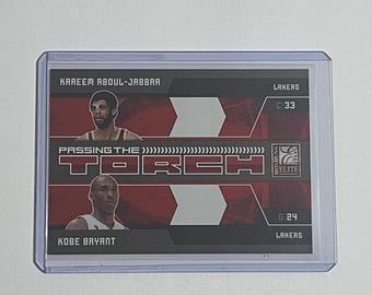 2009-10 Donruss Elite Passing the Torch Red Kobe Bryant Kareem Abdul-Jabbar HOF NUMBERED /249