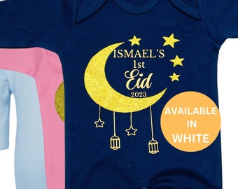 Eid outfit, my first Eid,  Ramadan outfit, t-shirt, tshirt, bodysuit, vest, , sleepsuit, pjs, pyjamas, my first eid Eid babygrow, ramadan