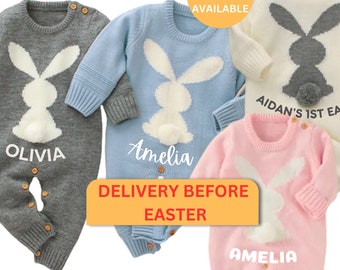 Ostern Outfit, 1. Personalisierte Unisex Erste Ostern, 1. Ostern Baby wachsen, Babys 1. Ostern Geschenkidee, Ostern Outfit für Baby