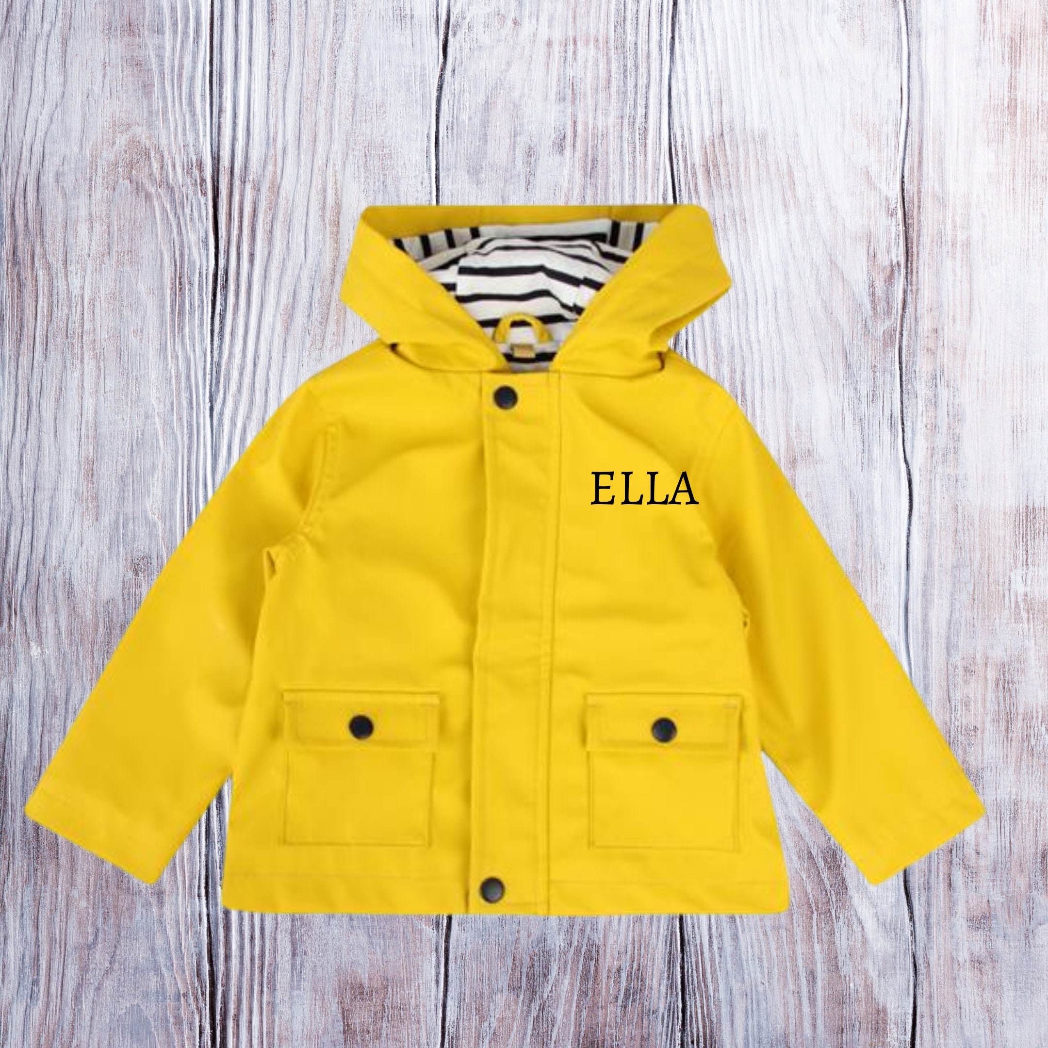 Personalised Baby Rain Jacket Baby Raincoat Unisex Baby Etsy