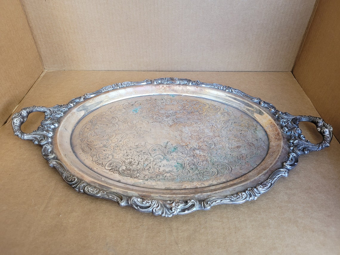 Wallace Royal Rose Silverplate plateau Etsy
