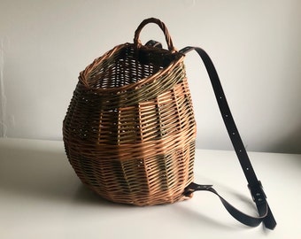 Woven willow back pack