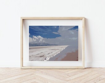 Arte stampabile / Download digitale / Utah Salt Flats Print / Salt Flat Utah Art, Utah Wall Art, Great Salt Lake Prints