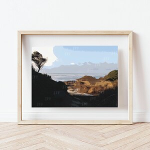 Printable Art | Digital Download | Oregon Coast Print | Coastal Art, Yachats, Oregon Wall Art, Beach Prints