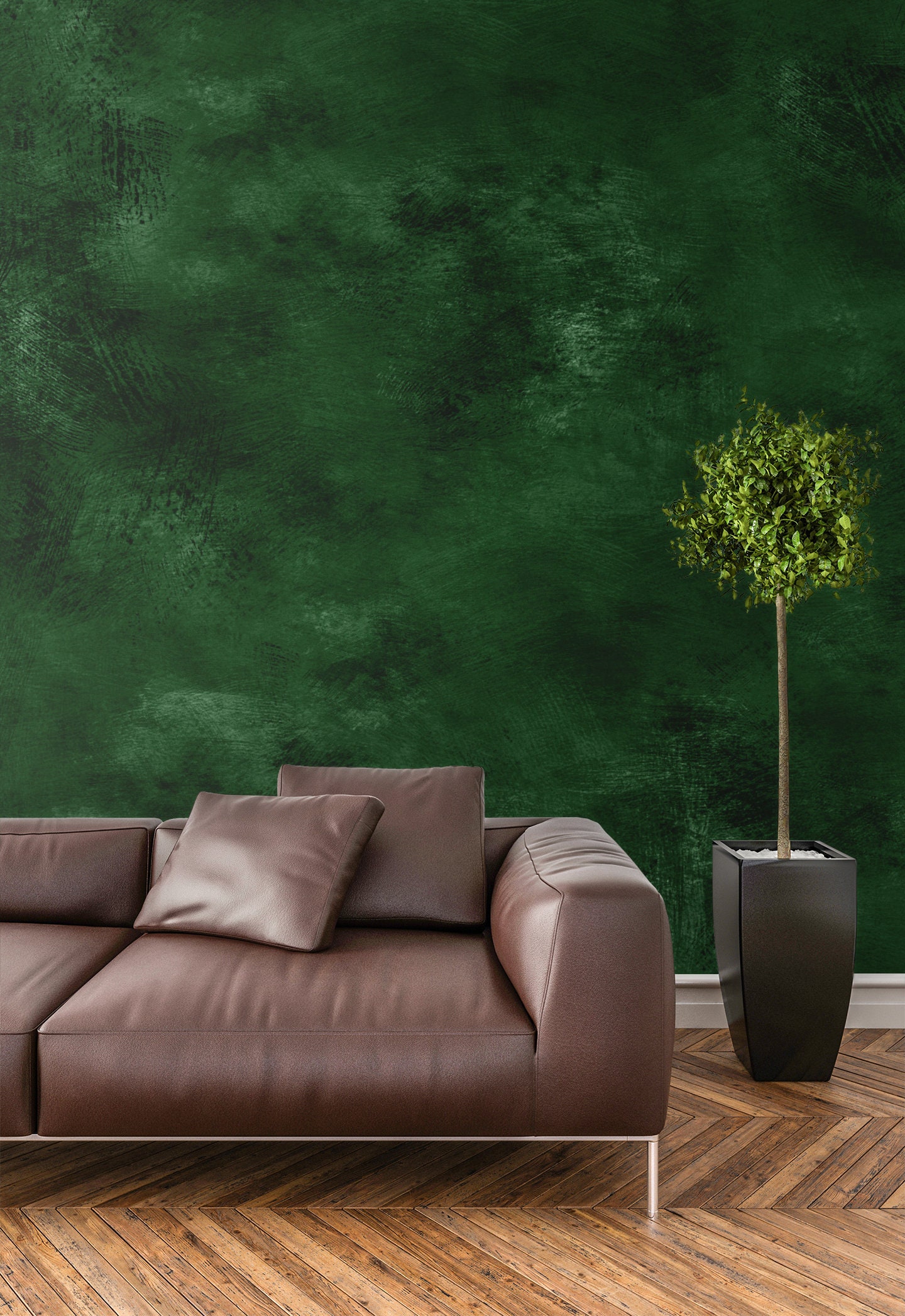 Hunter Green Wallpaper Temporary Wallpaper Removable peel and Etsy