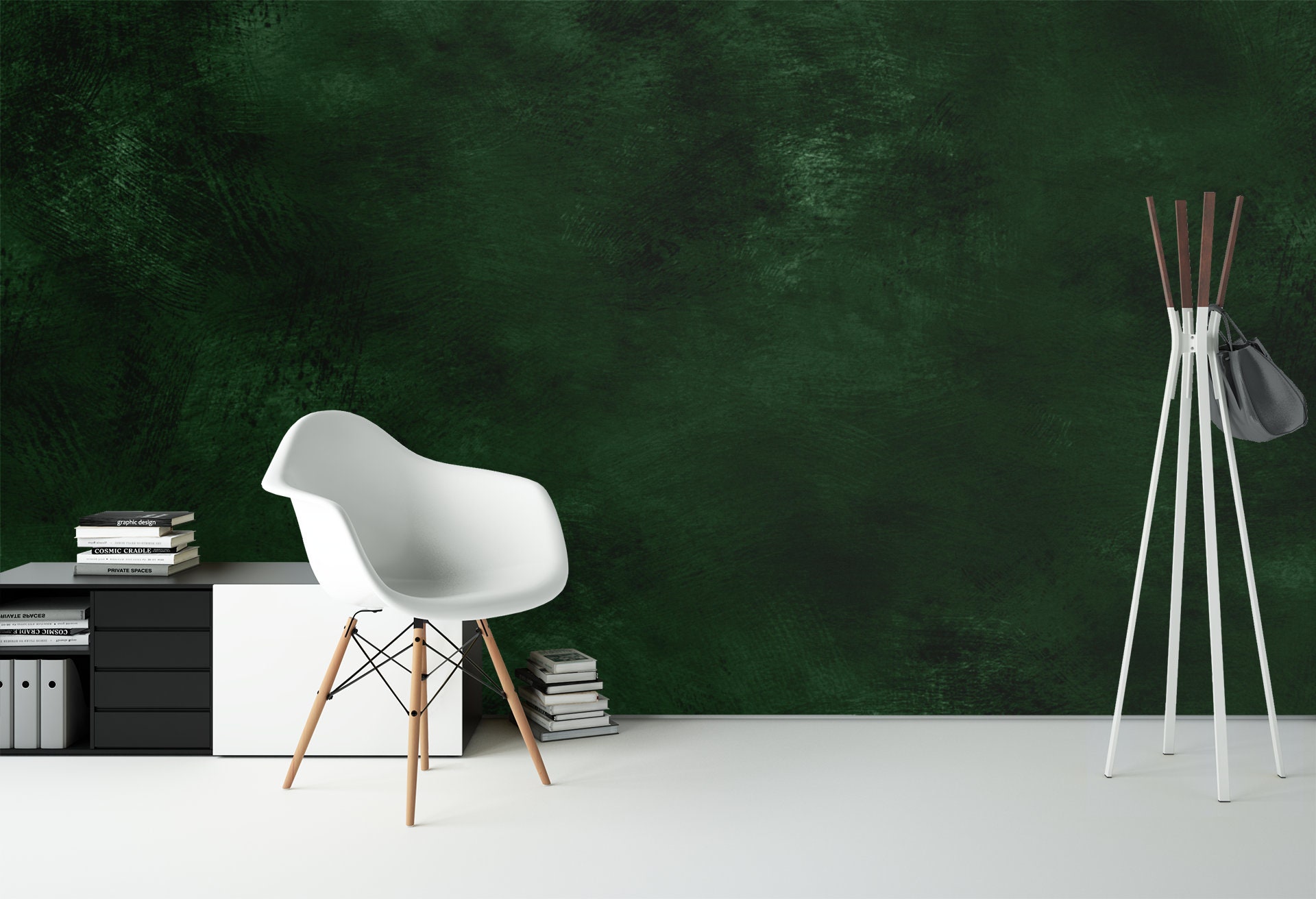 Hunter Green Wallpaper Temporary Wallpaper Removable peel and Etsy