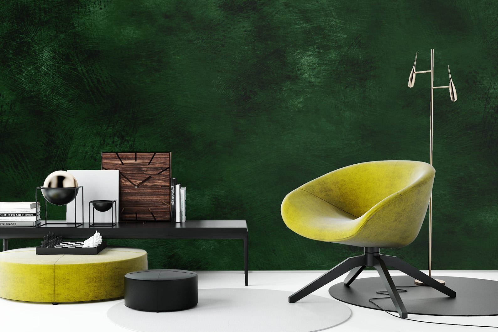 Hunter Green Wallpaper Temporary Wallpaper Removable peel and | Etsy