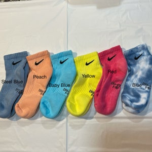 Nike 6-8/8-12 Quarter Tie Dye socks