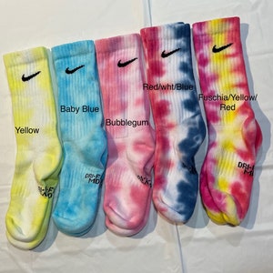 Nike socks 6-8 crew tie-dye