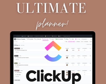 ClickUp Planner Template: Ultimate Life Organizer