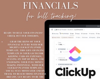 ClickUp Finance Planner Template: Bills, Groceries, Expenses