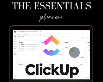 ClickUp Planner Template: Essential Life Dashboard (Digital Download)