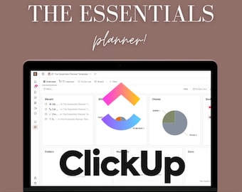 ClickUp Planner Template: Essential Lists (Digital Download)
