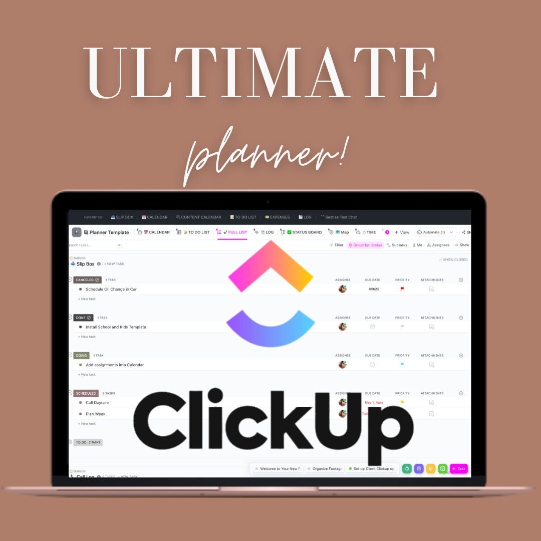 Ultimate Clickup 3.0 Planner Template 2023 2024 Manage Your Life Etsy