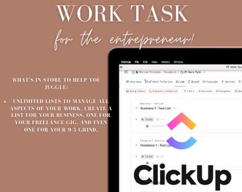 ClickUp 3.0 Planner Template: Task & Project Management