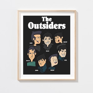 The Outsiders, The Outsiders Movie Poster, The Outsiders Download, The Outsiders Print, Digital Print, Retro Digital Download, Digital Art