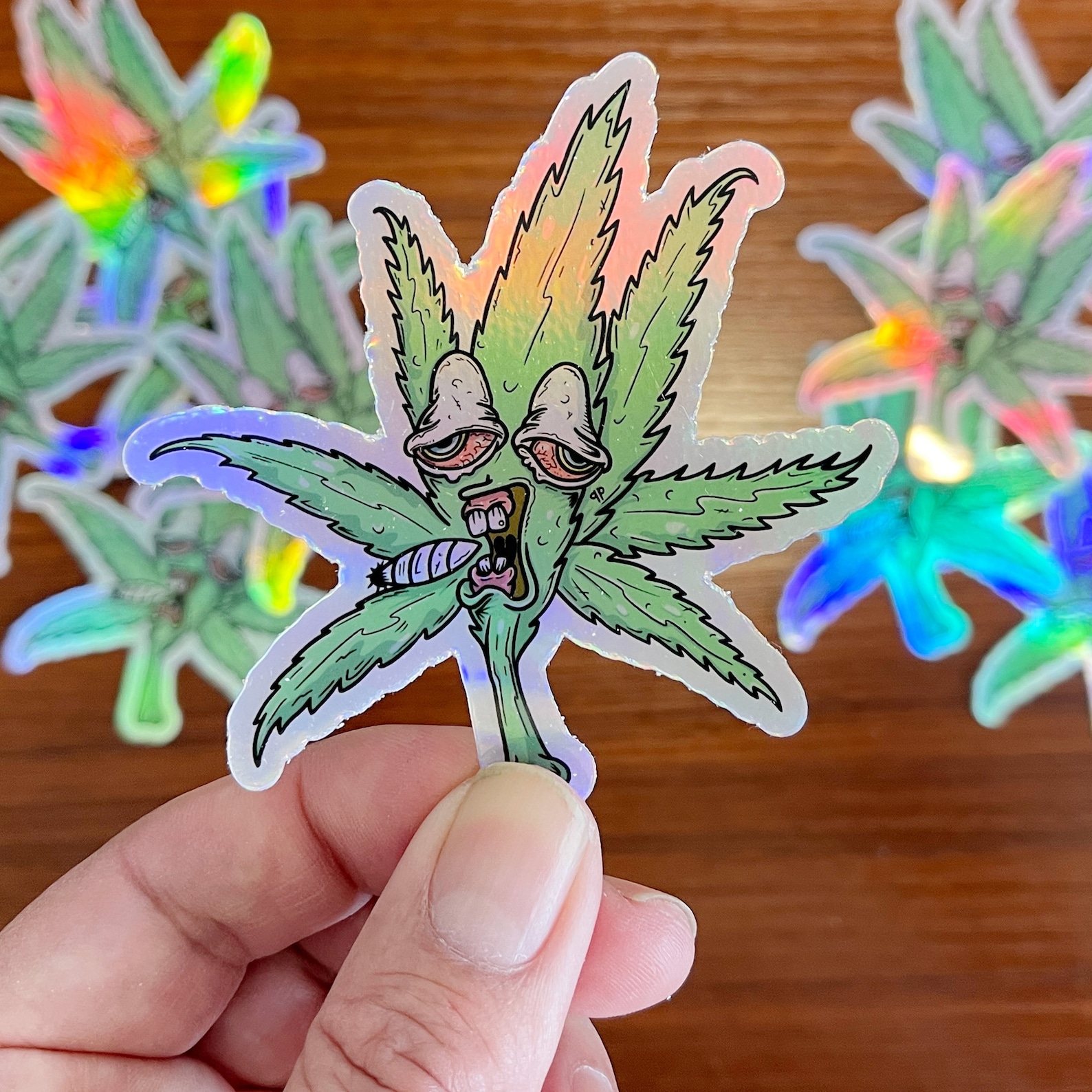 Marijuana Stickers Funny Marijuana Pot Smoker Gifts Trippy Etsy