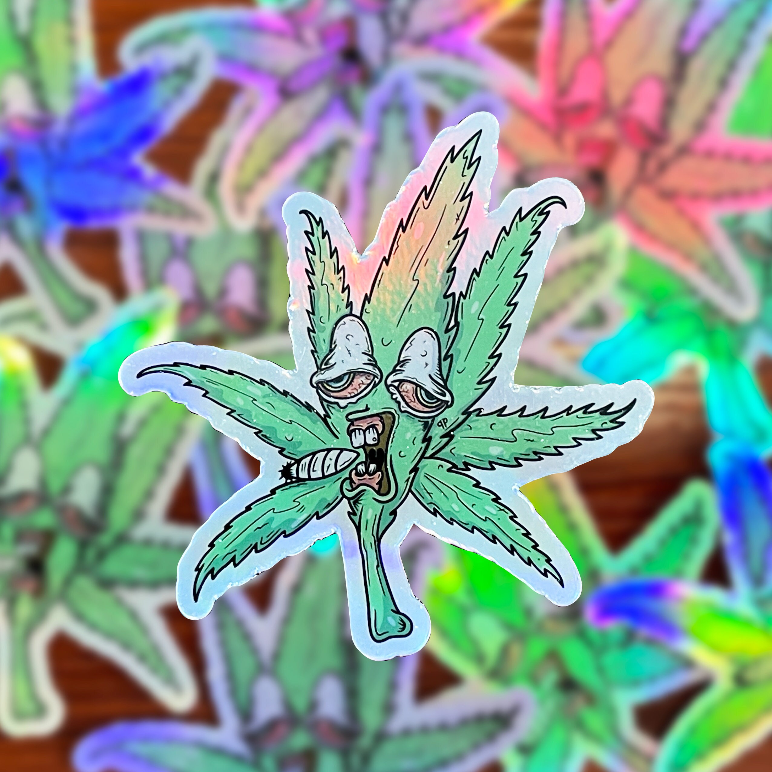 Marijuana Stickers Funny Marijuana Pot Smoker Gifts Trippy Etsy