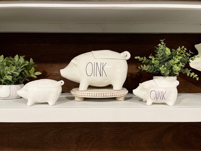 Mini Rae Dunn OINK Canister for Tiered Tray Etsy