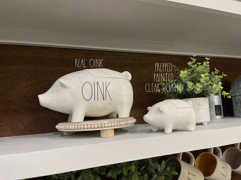 Mini Rae Dunn OINK Canister for Tiered Tray Etsy