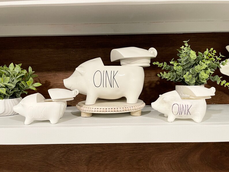 Mini Rae Dunn OINK Canister for Tiered Tray Etsy