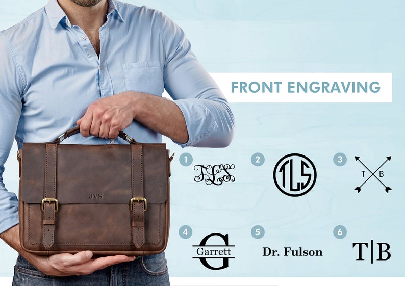 Personalized gifts for him Leather briefcase man, leather bag men, mens laptop messenger bag, satchel bag, computer bag, graduation gift image 8