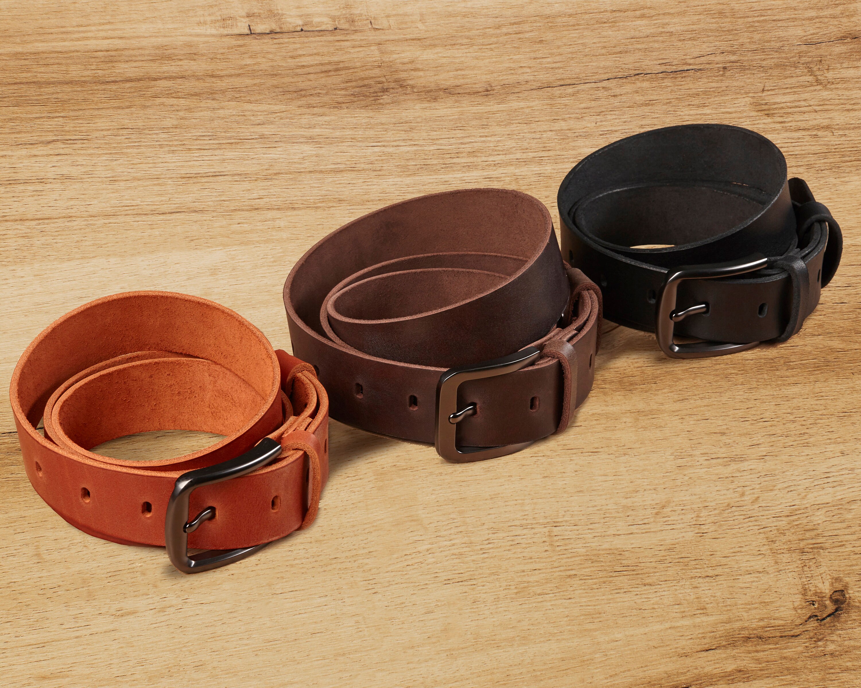 Personalized Leather Belt for Men in Brown Color Custom Etsy