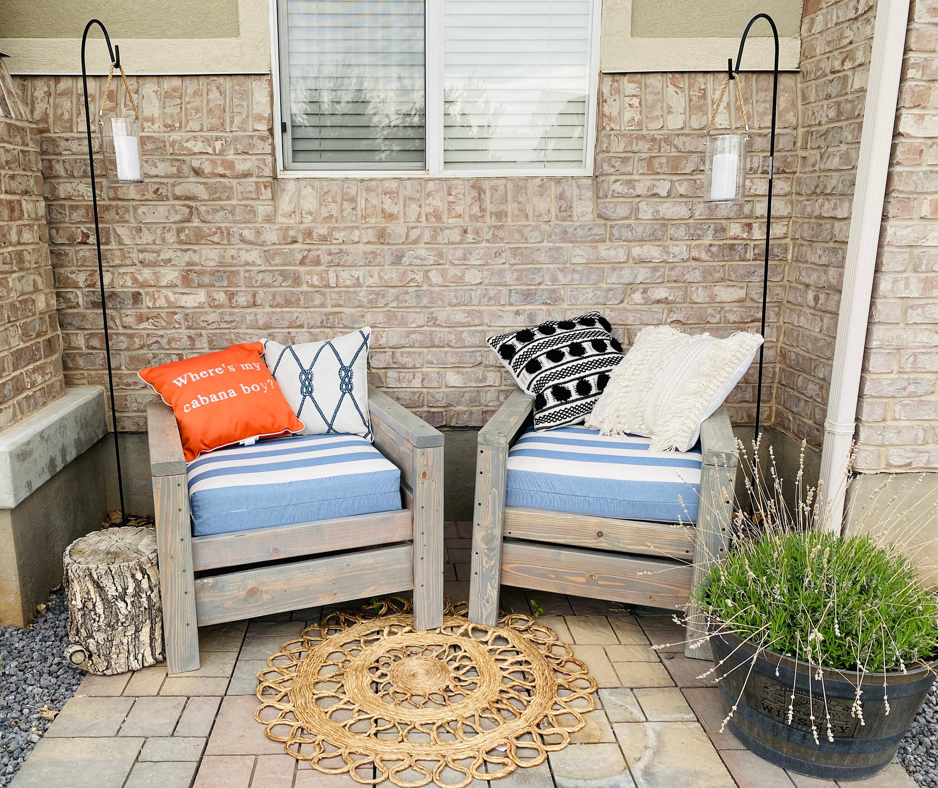Rustic Outdoor Patio Chairs Etsy