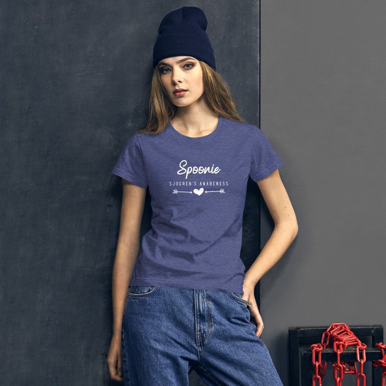 Women's Sjogren's T-Shirt, Spoonie T-Shirt, Chronic Pain Shirt, Disability Gift For Her, Spoonie Squad Gift, Chronic Illness Shirt, sjogrens image 2