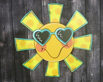 Layered Sun Wood Cutout, Paintable Sun Shape, Wooden Craft Blank