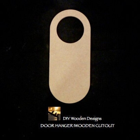 Unfinished Wooden Door Hanger Blank Door Hanger Unfinished Etsy