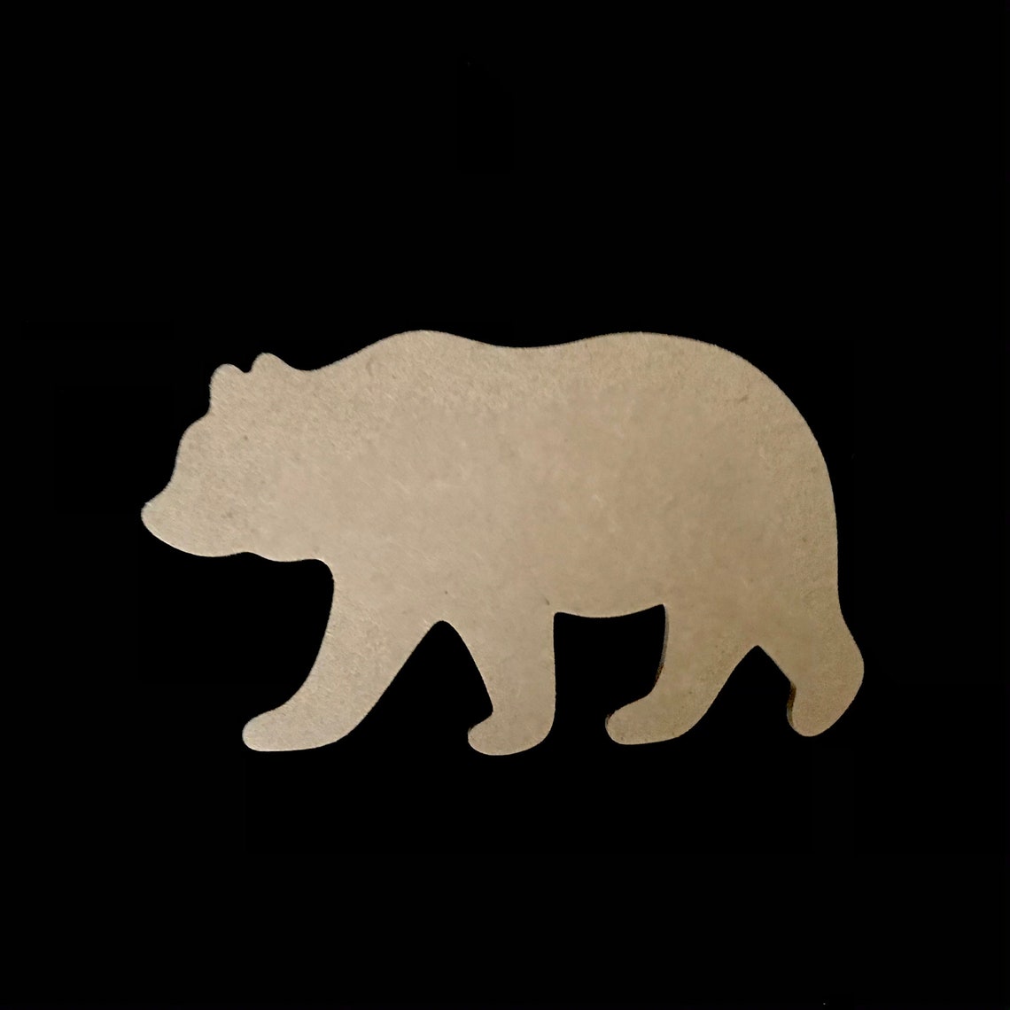 MDF Wooden Bear Blank Craft Shapes, DIY Arts and Crafts, Wooden Animals