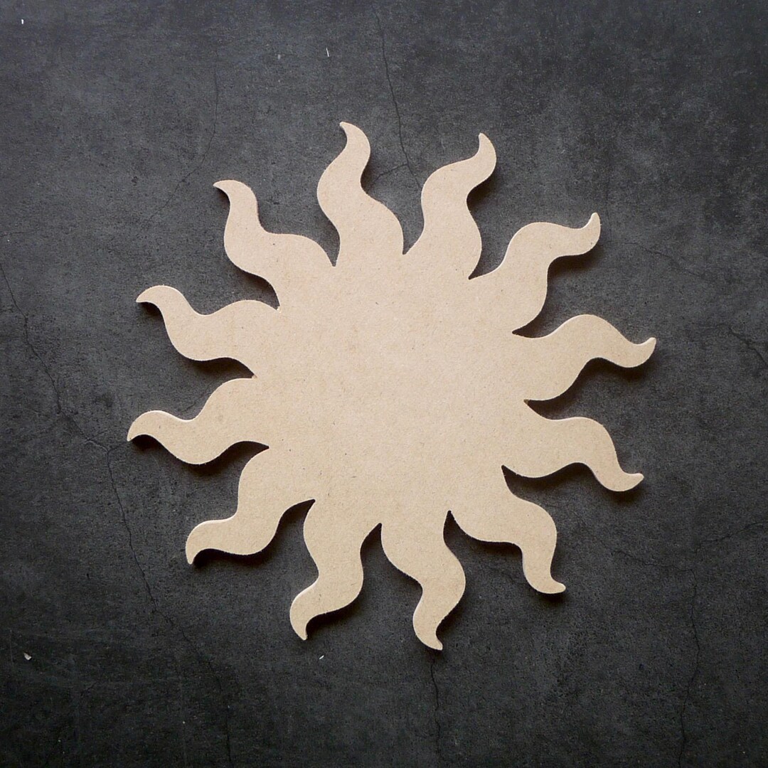 Sun Wooden Cutout, Wooden Sun Craft Shape, Wooden Sun Wall Art - Etsy ...