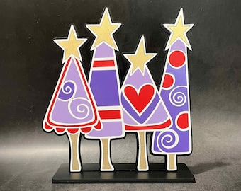 Christmas tree cutouts, Christmas tree wooden shape