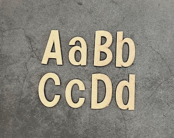 Laser cut  wooden craft letters, Custom diy wood letters, Alphabet letters - Komix font