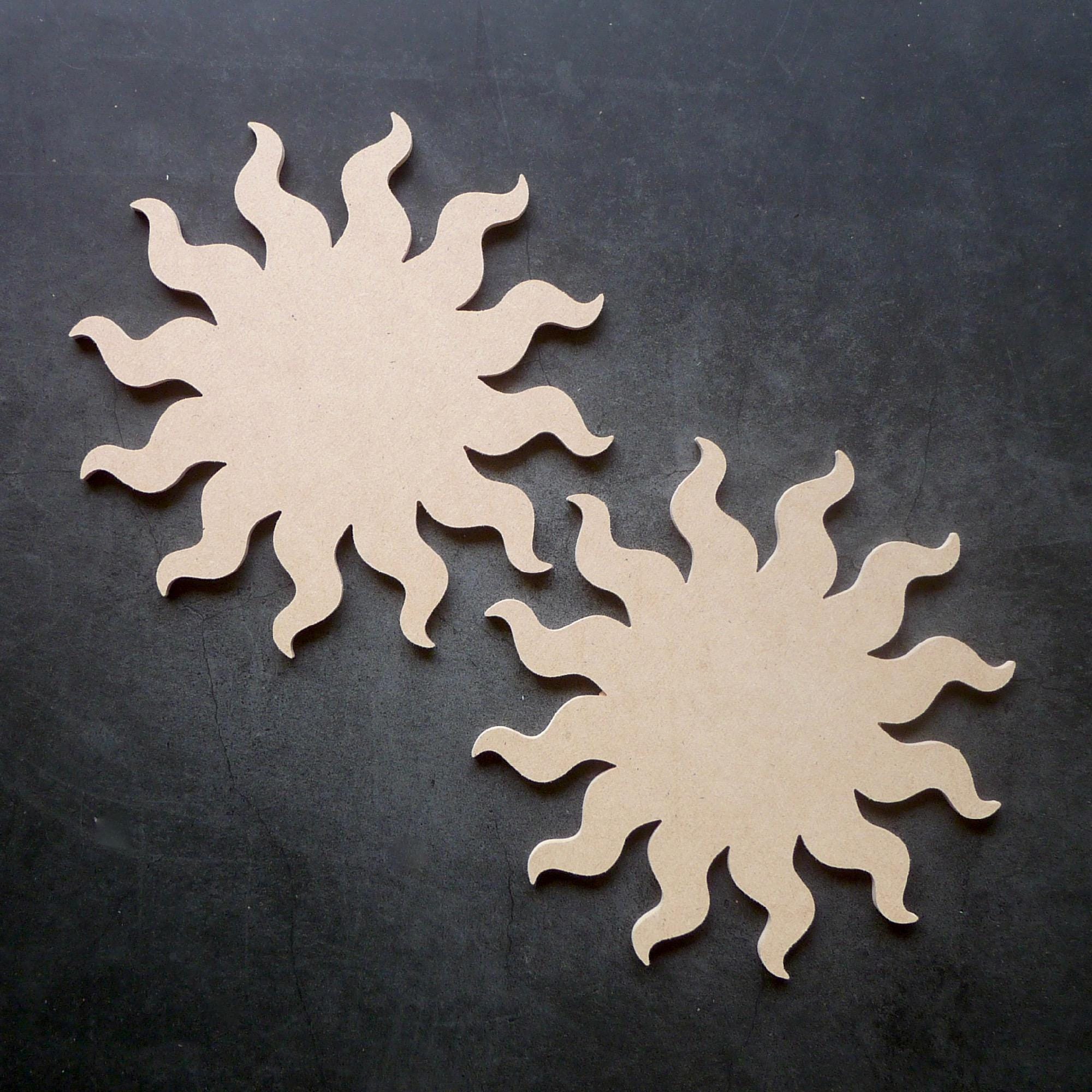 Sun Wooden Cutout, Wooden Sun Craft Shape, Wooden Sun Wall Art - Etsy ...