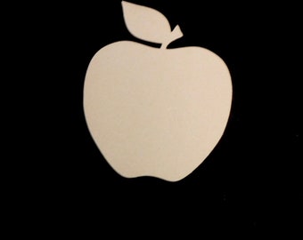 Apple wooden craft shape, Apple wooden cutout