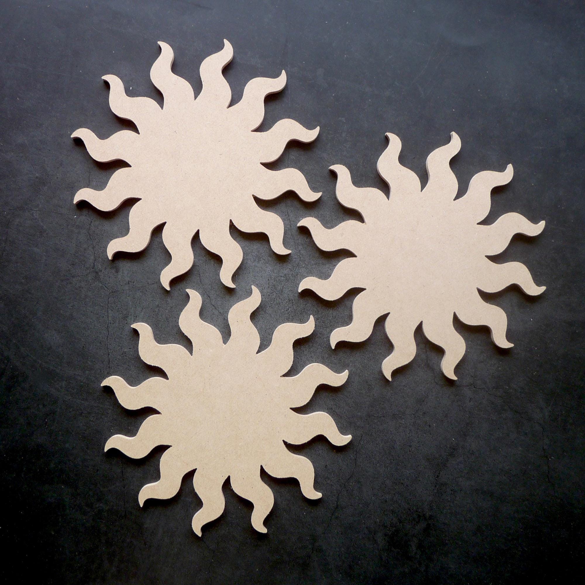 Sun Wooden Cutout, Wooden Sun Craft Shape, Wooden Sun Wall Art - Etsy ...