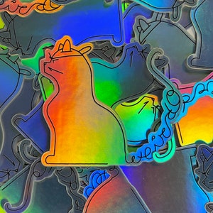 Weirdo Tail Holographic Sticker