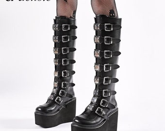 punk platform boots
