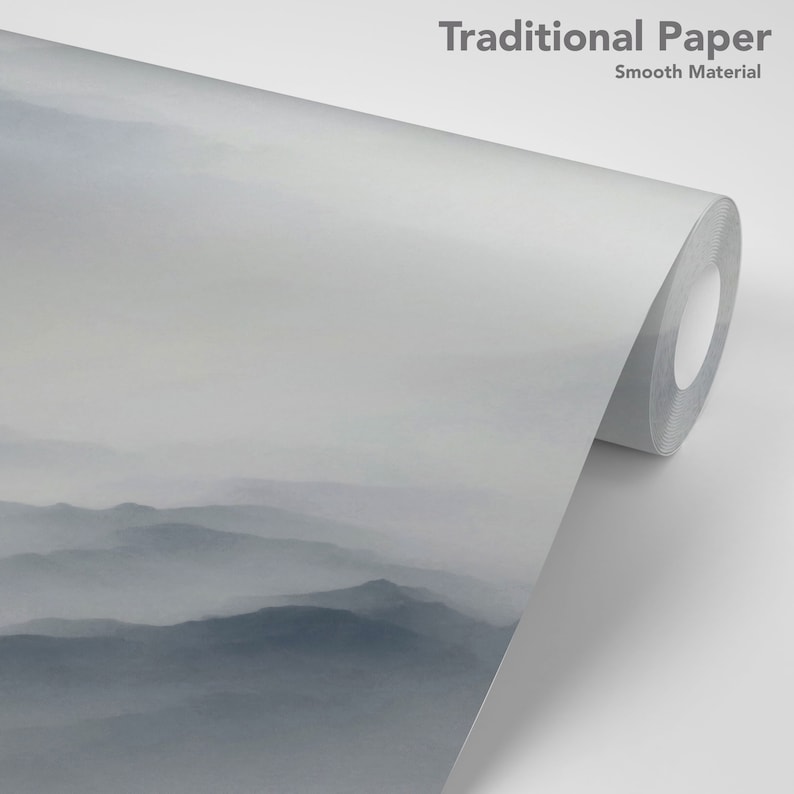 Transform Any Space Into An Ethereal Wonderland With A Misty Mountain Adhesive Wall Mural