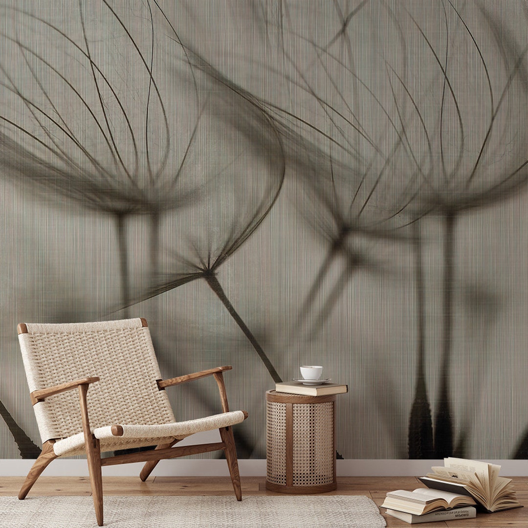 Dandelion Peel and Stick Wallpaper Murals Whimsical Elegance in a Snap