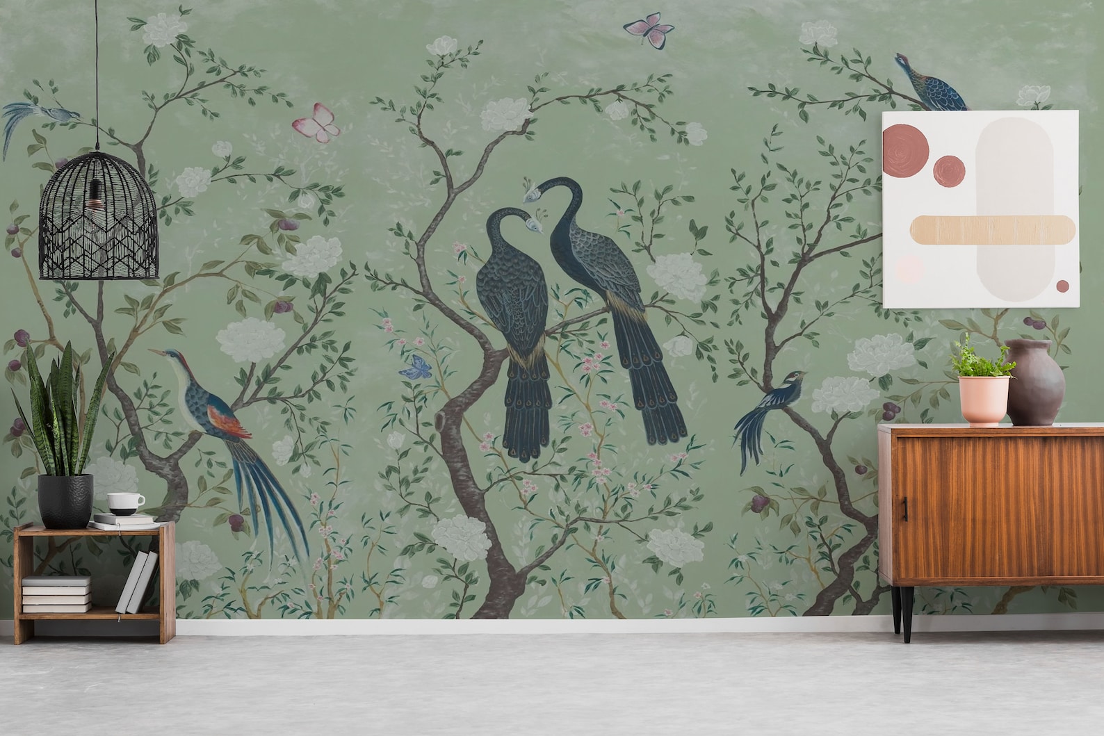 Peacock Wallpaper Murals Peel and Stick Self Adhesive by Etsy
