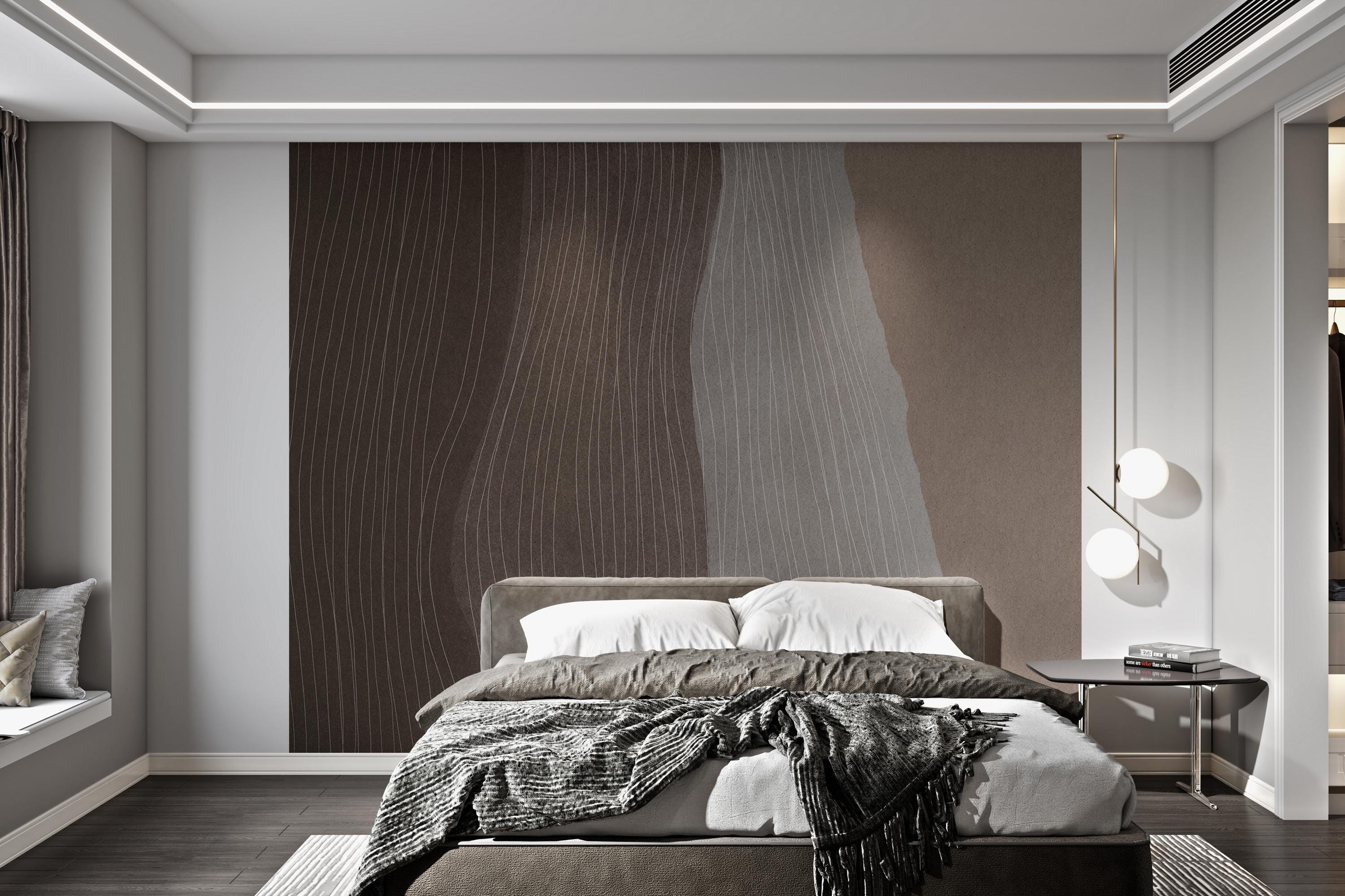 Earth Tone Organic Line Texture Wallpaper-aw34 - Etsy