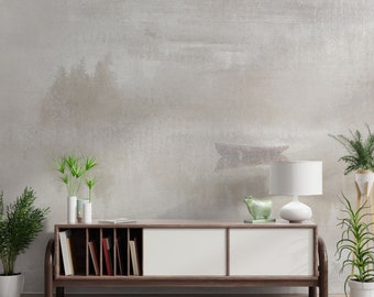 Rustic Beige Peel and Stick Wallpaper Mural | Easy Apply | Farmhouse Chic Decor B663